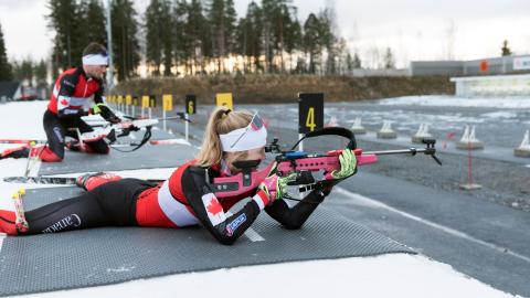 Kanada Kanadan ah-joukkue valmisteluleirillä Imatran Ukonniemessä marraskuussa 2020