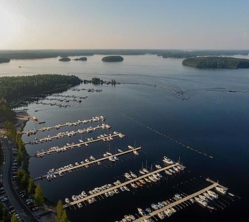 Imatran pienvenesatama - New Port Imatra - sijaitsee Ukonniemessä