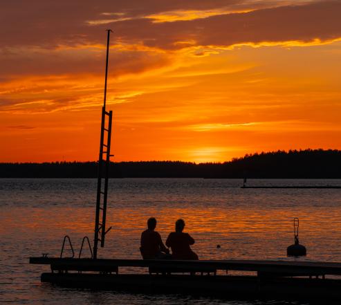 Auringonlasku Ukonniemessä
